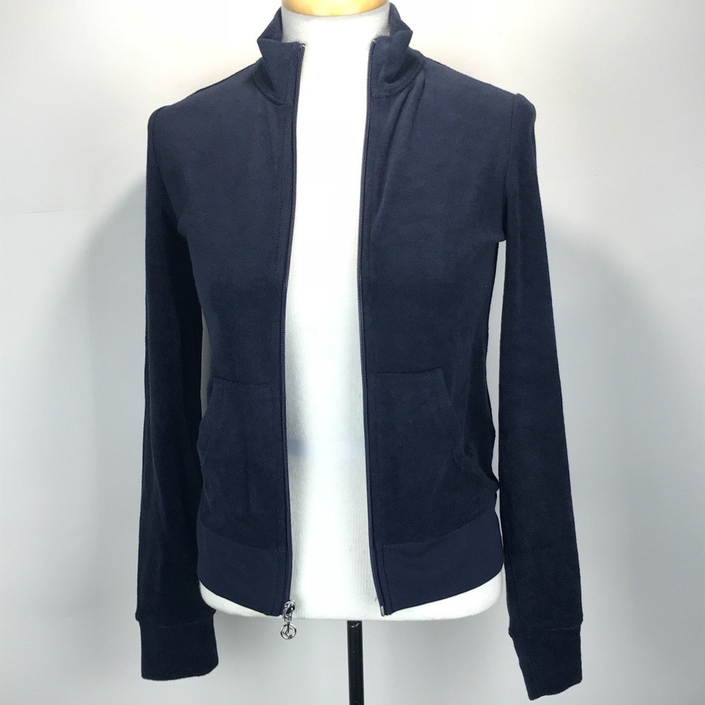 JUICY COUTURE Jacket French Terry Regal Navy Blue